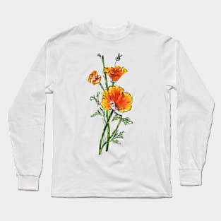 poppies Long Sleeve T-Shirt